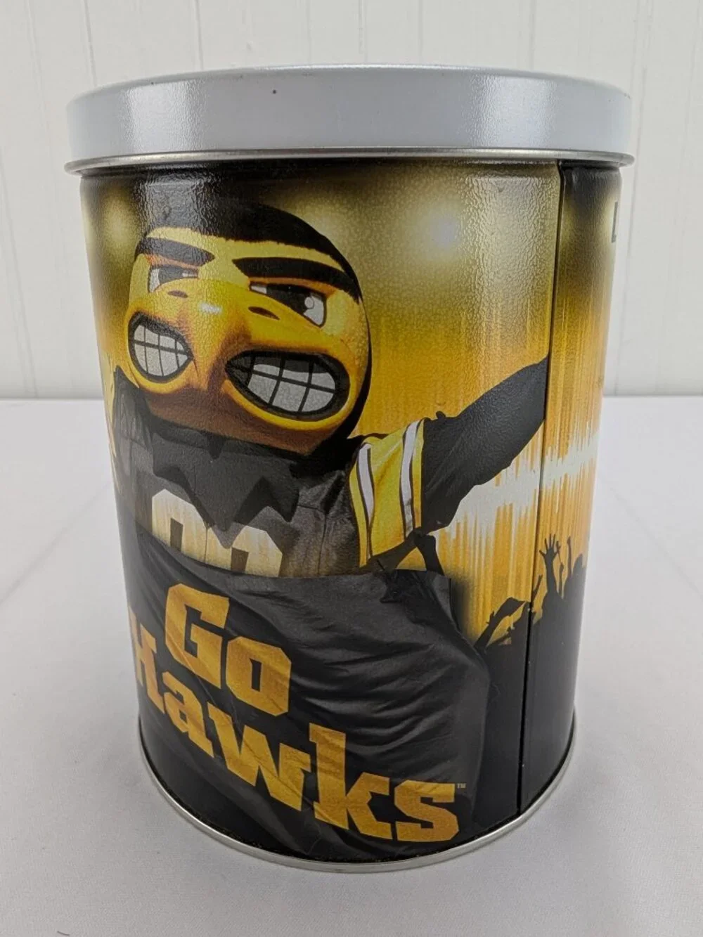 Iowa Hawkeyes Metal Tin Storage Container Go Hawks Lets Get Loud Fan Shop